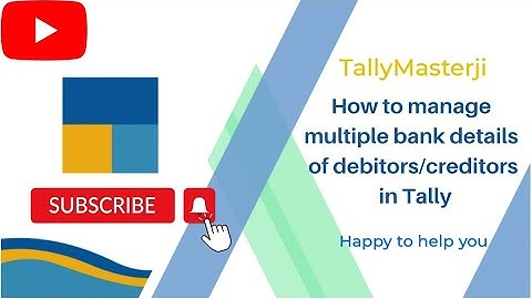 How to add two or more bank details in one ledger (debtor/creditor) || e payment|| Tally prime