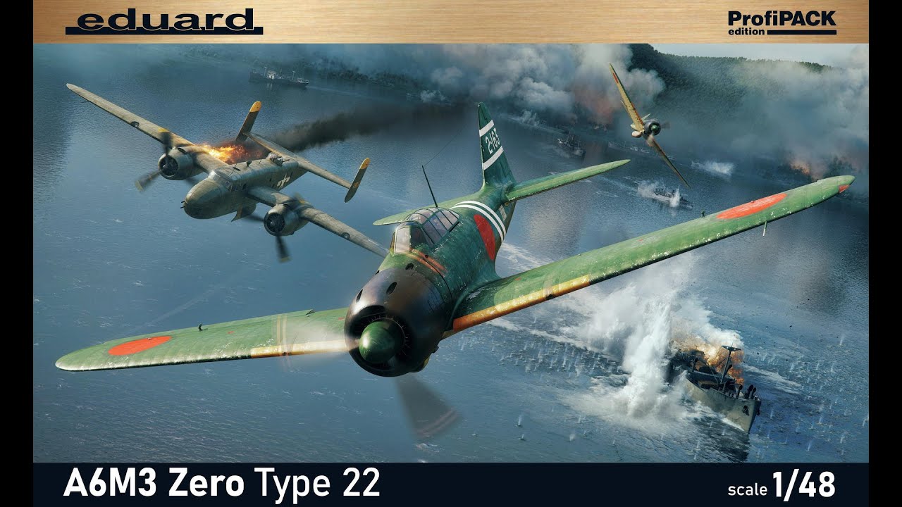 A6M3 Zero Type 22 : Eduard : 1/48 Scale Model : In Box Review