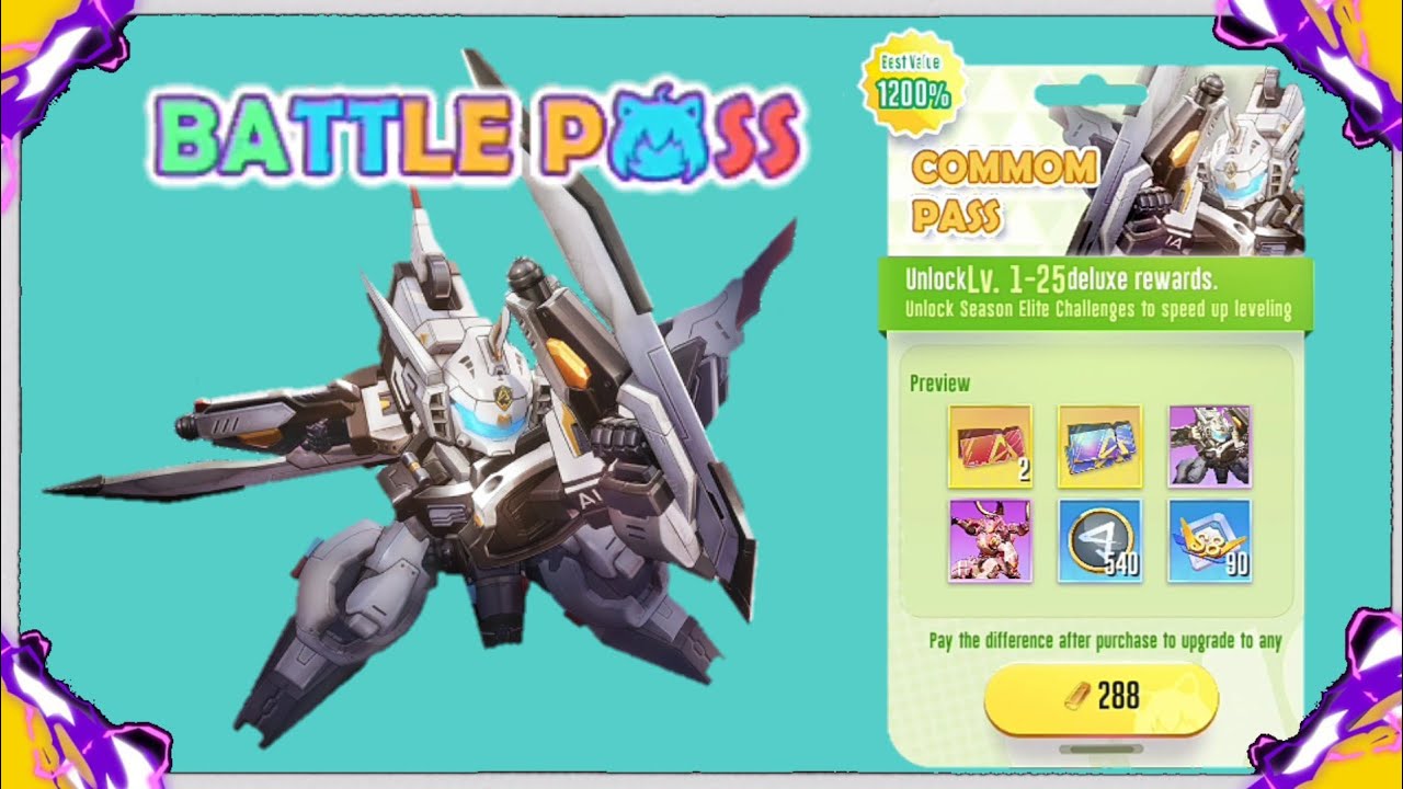 Buying COMMON BATTLE PASS  ||  SUPER MECHA CHAMPIOMS  ||  