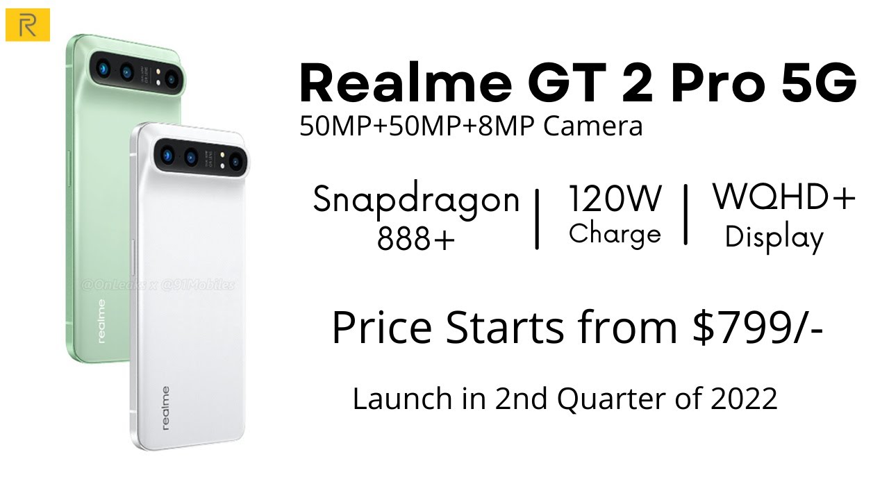 Exclusive] Realme GT 2 Pro render, key specs, price revealed