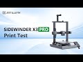 Artillery sidewinder x3 pro print test