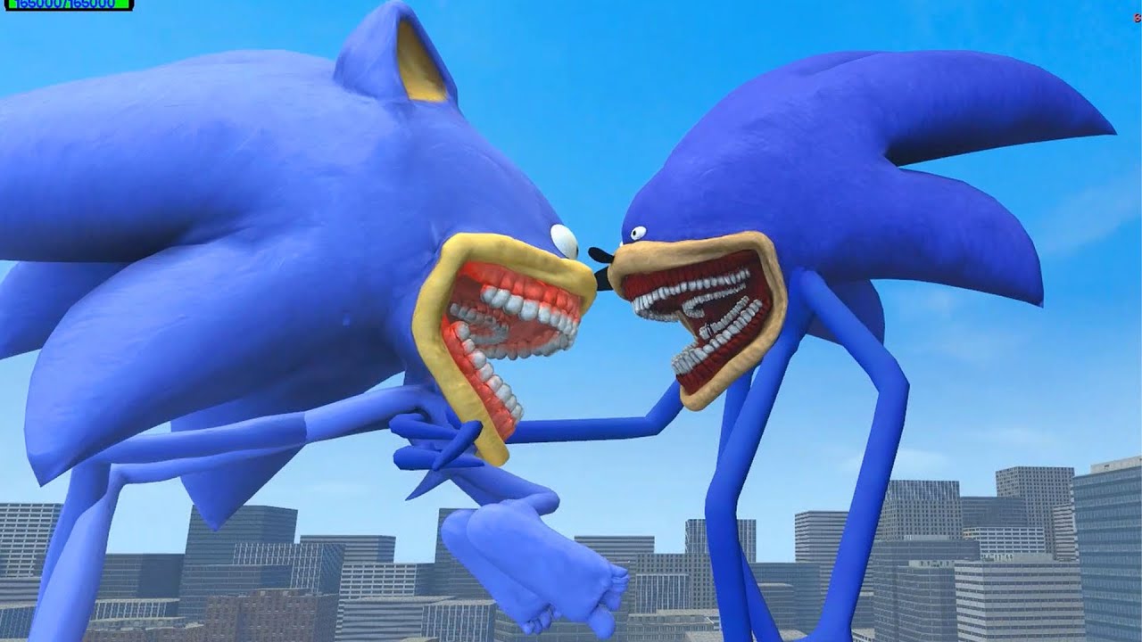 NEW UPGRADE SHIN SONIC TAPES INNYUME SMILEY'S vs ALL SHIN SONIC TAPES in Garry's Mod !!!