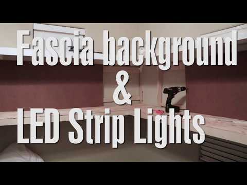 Installing a Train Layout Background Fascia and LED Strip Lighting