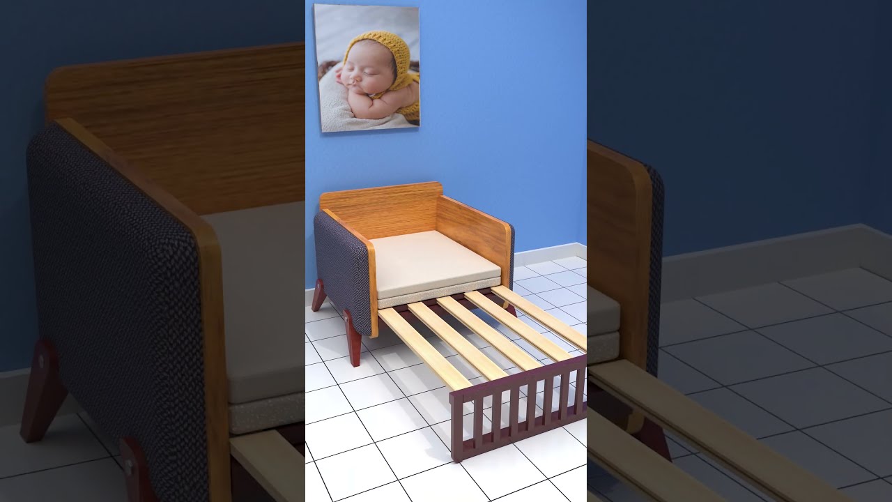 Wooden Sofa Bed For Simple Style 3 In 1 Furniture