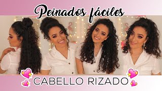 PEINADOS PARA CABELLO RIZADO 💕*Fabi Ortiz