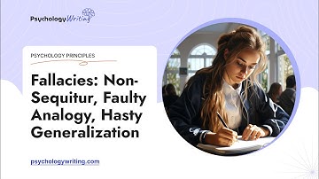 Fallacies: Non-Sequitur, Faulty Analogy, Hasty Generalization - Essay Example