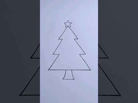 COMO DESENHAR UMA ÁRVORE DE NATAL #merrychristmas #papainoel #feliznatal