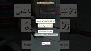 İnsan Için Ancak Çalıştığı Vardır