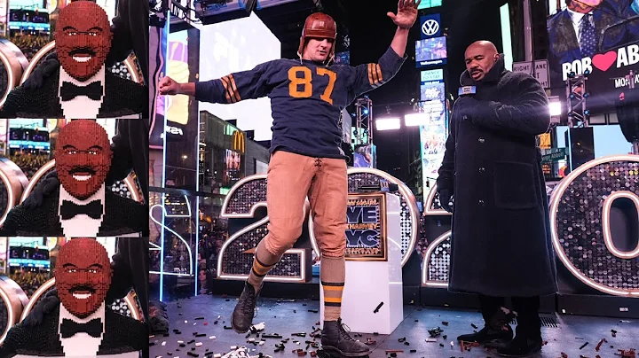 Rob Gronkowski Gronk Spikes Lego Steve Harvey on N...