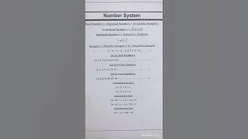 Number System/#Math/#O level/#IGCSE/
