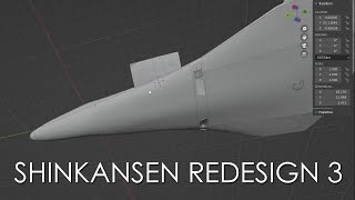 Redesigning the Shinkansen Spaceplane 3 (Blender Colliders and Unwrap)