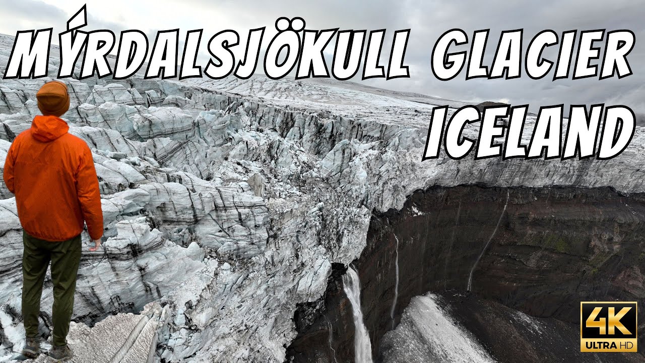Mýrdalsjökull Glacier Hike from Þakgil Campground | Southeastern Iceland Cinematic Drone Footage — Mýrdalsjökull — video poster