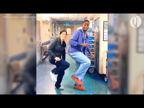 OHSU doctor dancing in hospital corridors offers reprieve during coronavirus pandemic
