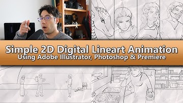 Simple 2D Digital Lineart Animation