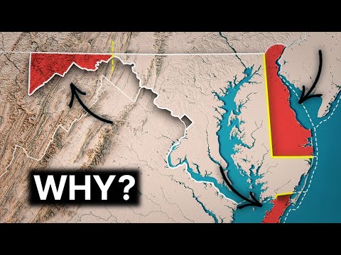 Video: Maryland Mapa, umístění a geografie