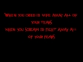 Evanescence  my immortal lyrics