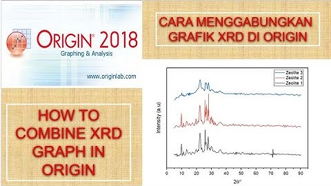 CARA MENGGABUNGKAN GRAFIK XRD DI ORIGIN | HOW TO COMBINE XRD GRAPH IN ORIGIN