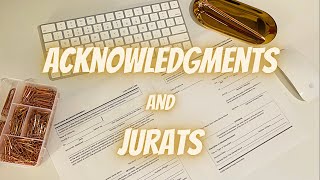 How do I complete a notarial certificate? | Acknowledgments and Jurats