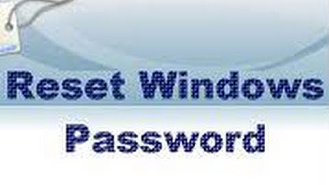 Quick Password Reset For Windows XP