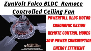 ZunVolt Falco BLDC 5 Star Rated High Speed 1200 mm Ceiling Fan : Unboxing and Detailed Review
