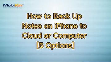 How to Back Up Notes on iPhone to Cloud or Computer [5 Options]