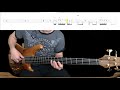 Simply red  stars bass cover with playalong tabs in