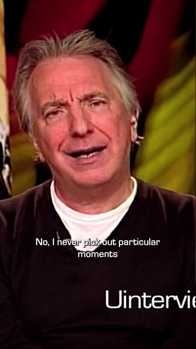 Alan Rickman On His Favorite Moments Playing Snape In Harry Potter #shorts