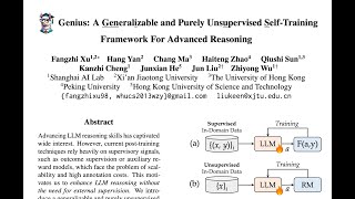 Genius: A Generalizable and Purely Unsupervised Self-Training Framework For Advanced Reasoning Wealth