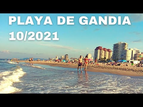 Gandia Beach walk. ⛱️Platja de Gandia.☀️ Playa de Gandia.🌅