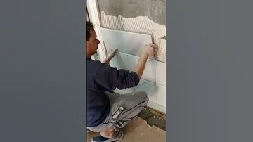 فن وابداع في تركيب سيراميك الحوائط بالاصق سريعة جدا 