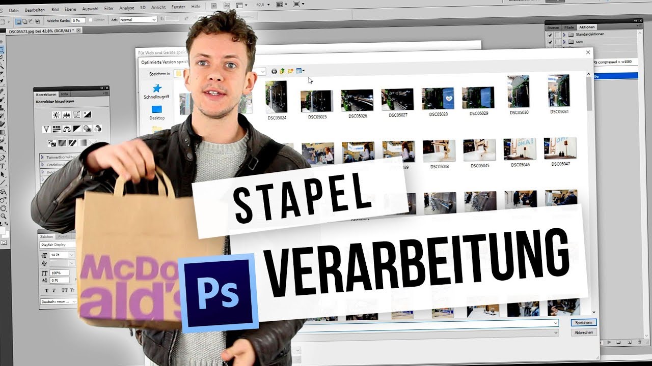 Photoshop Stapelverarbeitung Grosse Bild Seo Komprimierung Von Fotos Automatisch One Social Marketing