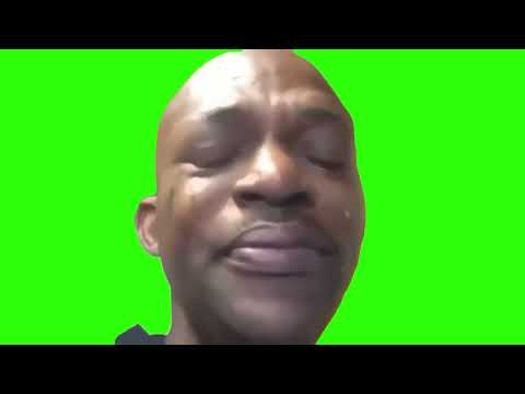 Crying man green screen