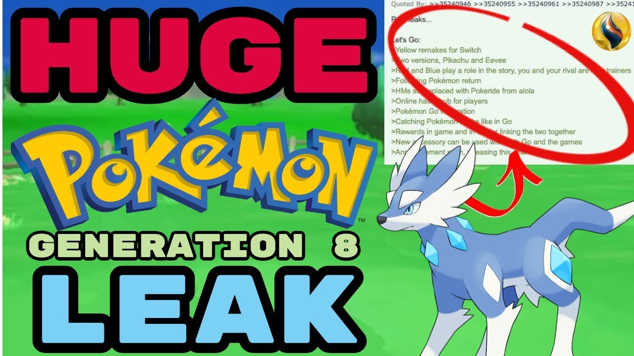 HUGE Pokémon Generation 8 LEAK! THE REGION, STARTERS ...
