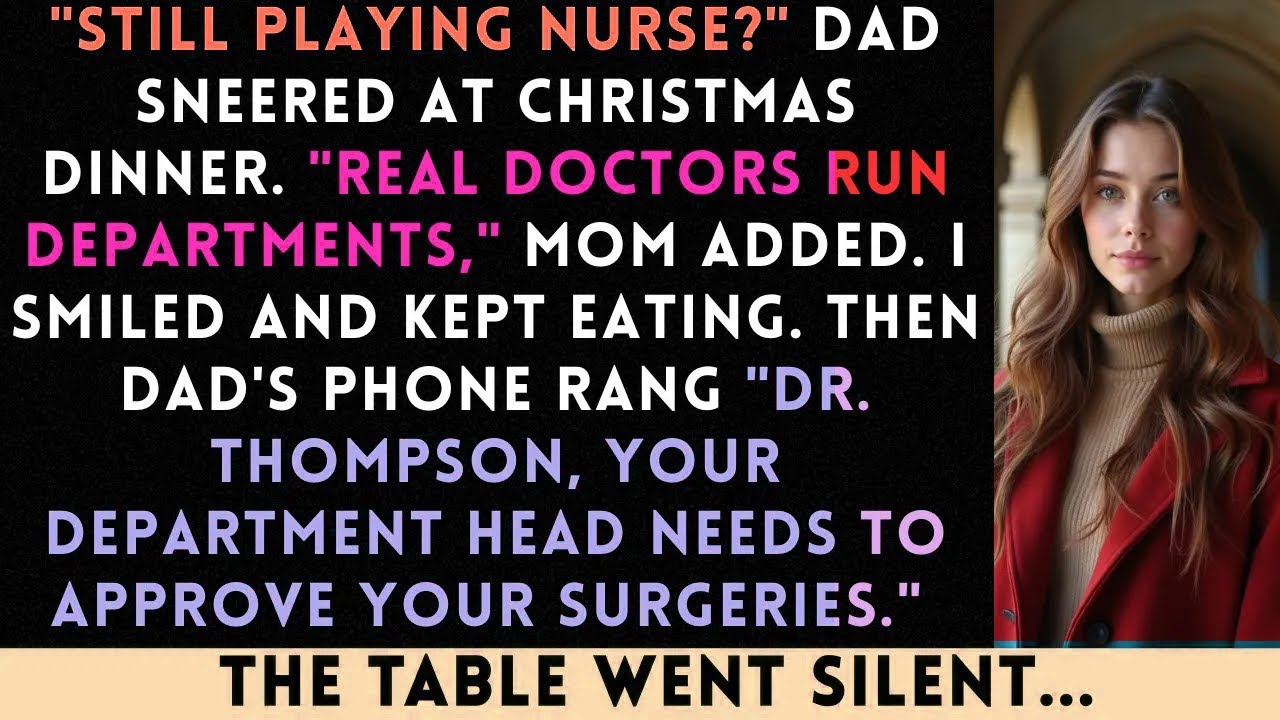 Parents Mocked My Nurse Job At Christmas Dinner — Then The Hospital Board Called Their Chief Sur...