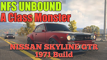 NEED FOR SPEED UNBOUND A CLASS GRIP SKYLINE GTR (1971) Forgot to add build footage sorry.