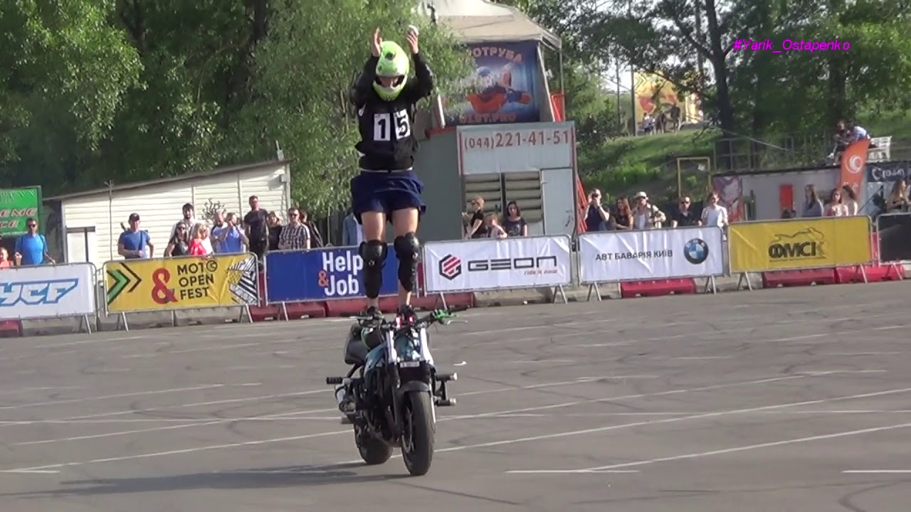Участник №15 Класс мото Stunt Battle 2019. Киев. Moto open fest. Yamaha R6