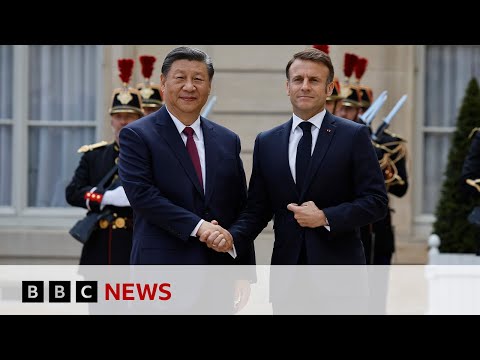 What happened when China's leader Xi Jinping met France's President Macron? | BBC News