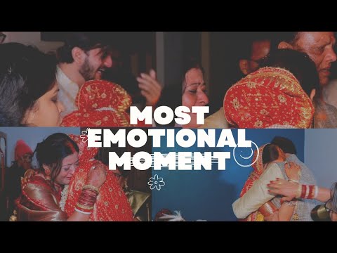 Most emotional vidaai moment  brides welcome   Indian wedding  NIKHIL  PUJA   Part 5