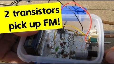 A two transistor super-regen VHF receiver