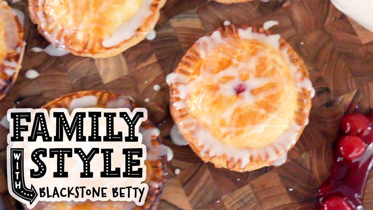 Blackstone Betty's Cherry Cheese Pies Family Style Blackstone Griddles YouTube