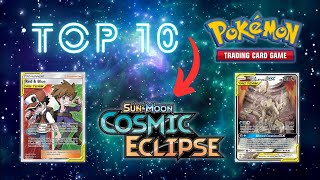 Top 10 EXPENSIVE Cosmic Eclipse Pokemon Cards 💫