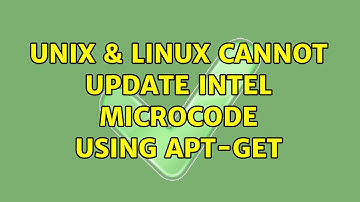 Unix & Linux: Cannot update intel microcode using apt-get