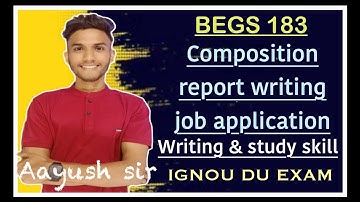 BEGS 183 | WRITING & STUDY SKILLS | IMPORTANT QUESTIONS MARATHON LIVE #ignou