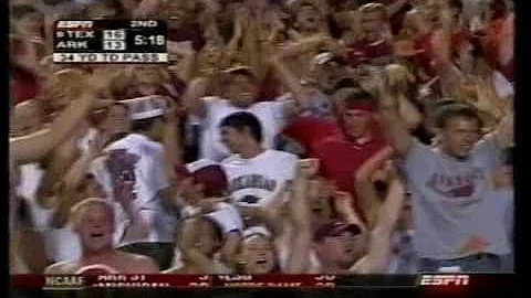 Arkansas Double Pass vs. Texas (2004)