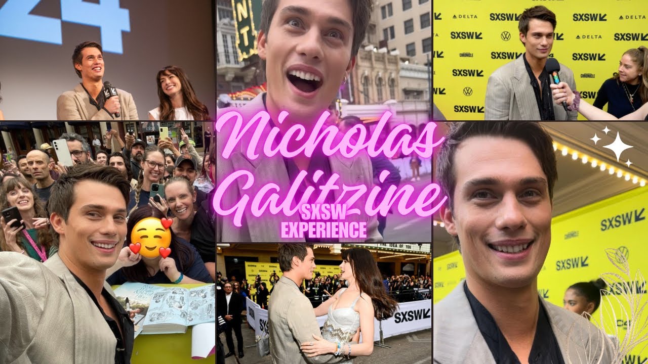 From Fan Love to Feature Film: Nicholas Galitzine Conquers SXSW for "The Idea of You"!