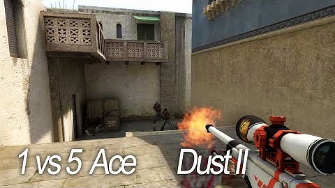 CS:GO Competitive: Dust II 1v5 Clutch/Ace