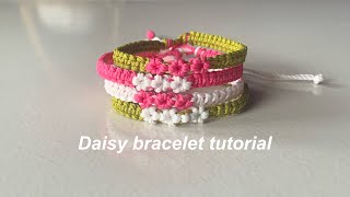 How to make daisy bracelet || yarnivora