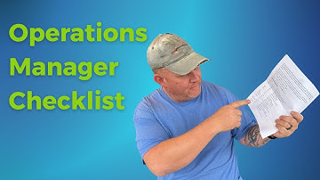 Keep your team on track!  Operations Manager Checklist