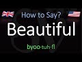How to pronounce beautiful correctly british vs american english pronunciation