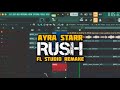 Ayra Starr - Rush | REMAKE TUTORIAL In FL Studio | FREE FLP